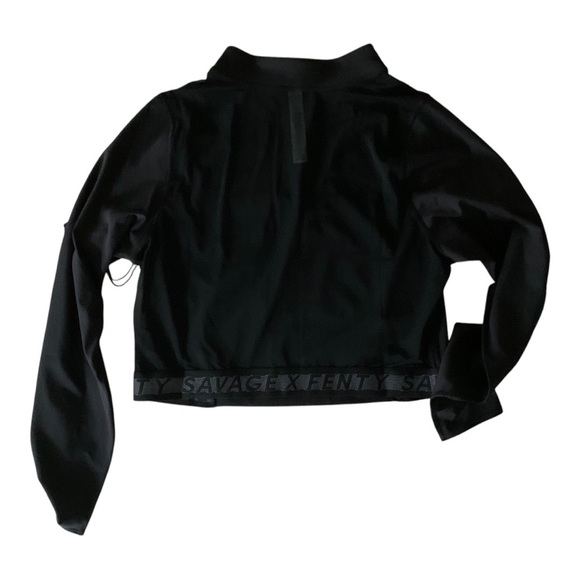 NWT Savage X Fenty black Cropped Half-zip top 3X - Picture 6 of 10